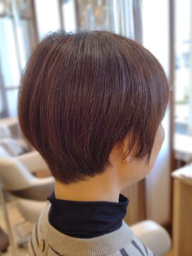 エムスリーヘアー イオンマリンピア店(MIII HAIR) 丸みショート ミセスショート オーガニック艶カラー