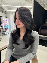 ハピネス 梅田茶屋町店(HAPPINESS)&nbsp;韓国ヘア/レイヤー/顔周りカット/ブリーチなし/グレージュ