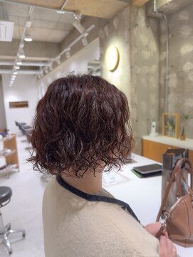 ワッカ(wacca) ミディアム　ボブ　パーマ　似合わせカット