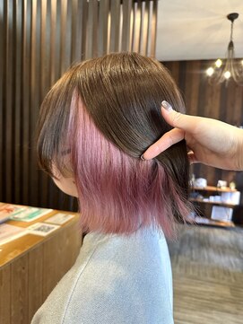 ブランシェ 小牧店(BRANCHE) ブリーチあり/Bob × Inner Pink 〔西尾〕