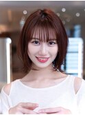 20代30代切りっぱなしレイヤーボブ/髪質改善ストレート