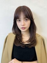 ガーデントウキョウ(GARDEN Tokyo) ミディアムレイヤー/小顔カット/ココアベージュ/前髪カット