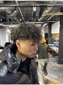 波打ちツイスパ金メッシュ