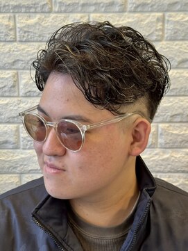 【カットホームスギノ】フェードカット×極道パーマ