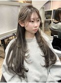 海外風バタフライレイヤー/シャギーカット/ハイライトカラー
