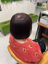 ヘアースペース 練馬店(hair space COCO)&nbsp;縮毛矯正してボルドーカラー