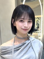 ロンドリメゾン 原宿(Lond re Maison.) ミニボブレイヤー/レイヤーカット/スモーキーカラー顔周り/原宿9