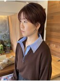 シンプルショート/ピンクカラー