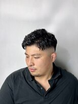カズヘア 段原店(Kazu Hair)&nbsp;ツーブロック×スキンフェード×パーマスタイル