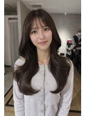 大分韓国かき上げレイヤーカット大人レイヤー顔まわりレイヤー