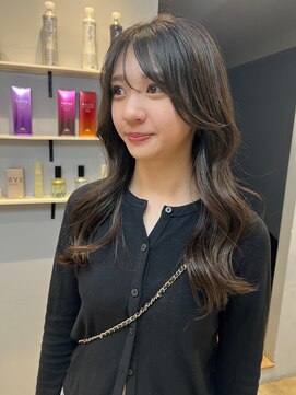 ベルベットヘア 千早店(Velvet hair) 髪質改善カラー×透明感オリーブベージュ【みつ】