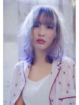 エース (ACE) ACE LA プラチナグレージュ×フリンジバング