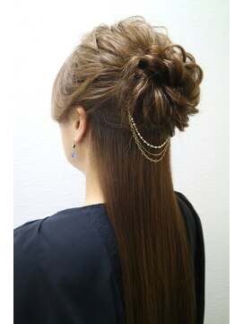 エヌエービー 池袋店(N.A.B.) ハーフアップ(ヘアセット)