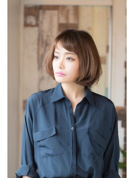 ヘアーズ ロッソ テラス(hair's ROSSO TERRACE) 【鶴見】大人かわいい マッシュ ショート ボブ☆[30代40代50代]