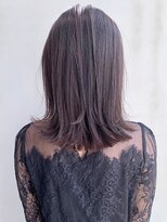 アルバム 銀座(ALBUM GINZA)&nbsp;バングカラー_ピンクベージュボブルフクールショート_ba310233