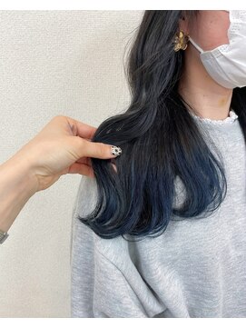 松本平太郎美容室 大宮店 ブルーブラック×ネイビー