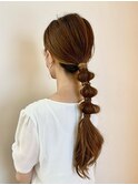 タマネギヘアアレンジ