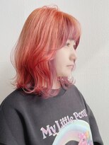 イーストハムアール(EAST HAM r)&nbsp;フェイスフレーミング/レッドピンクカラー