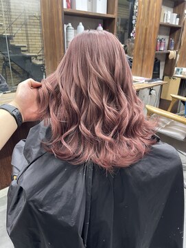 ラフ(LAFF) #バレイヤージュ#グレージュカラー#ボブウルフ#ココアベージュ