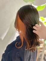 ハツメイ 川崎西口店(HATSUMEI)&nbsp;オレンジ×インナーカラー