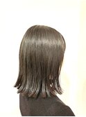 20代30代40代◎ローグ(TAKA)切りっぱなしボブ美髪グレーブラウン