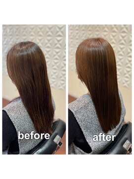 アウラ(aura) カット+ハーバルカラー+トリートメント
