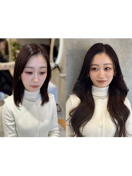 一本ずつ丁寧に行う施術×丁寧なカウンセリングで、地毛のような違和感ゼロの自然な仕上がりに！