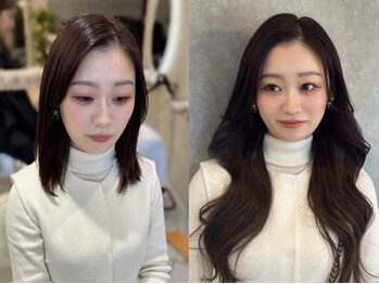 エヌ 梅田(enu)の写真/一本ずつ丁寧に行う施術×丁寧なカウンセリングで、地毛のような違和感ゼロの自然な仕上がりに!