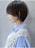 【morio浦和】大人可愛い20代黒髪前下がりショートボブ♪