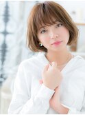 ひし形シルエットくせ毛風くびれボブパーマc6上尾20代30代40代