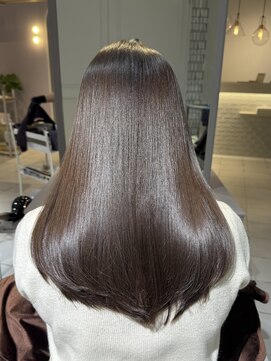 アイノアテネット(AInoa TENET) 初めての髪質改善ストレート×ココアブラウン