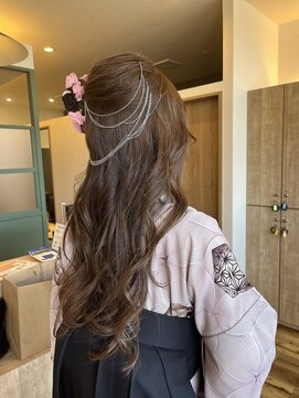 ラプチャー(RAPTURE) 卒業式ハーフアップ