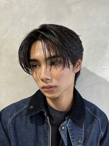 ニコ トウキョウ ロジック(nico TOKYO Logic)&nbsp;フェザーパーマニュアンスパーマメンズセンターパート襟足あり