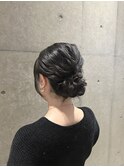 シンプルまとめ髪