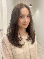 ラヴィズム 長岡店(LUVISM) 韓国/顔周りレイヤー/ダブルカラー/ベージュ/前髪新潟長岡宮関