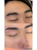 眉毛アイブロウ　ビフォーアフター