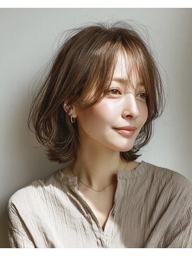 ハーツ(Heart's) 白髪ぼかし脱白髪染め似合わせカット40代50代60代