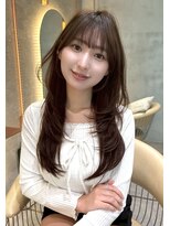 レーヴバイロンド 仙台(Reve by Lond) 仙台結べるレイヤーカット韓国巻きココアブラウン艶カラー