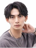 コンマバングセンターパートニュアンスパーマ韓国ヘア