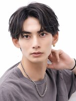 アーリー(Ali'i) コンマバングセンターパートニュアンスパーマ韓国ヘア