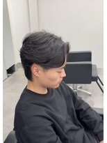 ノイセル 心斎橋(Noisyle)&nbsp;MEN’S/リバースセンターパート/ニュアンスパーマ/心斎橋