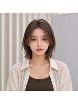 ハピネス 王寺店(Happiness)&nbsp;奈良 王寺/タッセルボブ/外ハネボブ/ベージュカラー/髪質改善