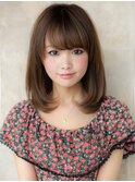 《AFLOATディル裕二朗》小顔ワンカールミディアムヘア