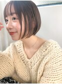 小顔カット_毛先パーマ_ことりベージュ_黒髪ウォーターフォール