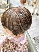 30代40代50代の大人人気 白髪を目立たせないハイライト