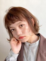 クーラ(Cura) *コテ巻き風ニュアンスボブパーマ・ブラウンベージュ