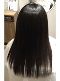 髪質改善ケラチンブローアウトシングル施術