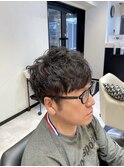 40代50代ゆるスペインカール風パーマソフト刈り上げお客様ヘア☆