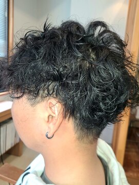 ヘアーデザイン ライン(hair design Line) #スパイラルパーマ#波ウェーブ#メンズ#メンズパーマ