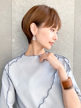 ロンド レグリーズ 立川(Lond leglise) ショート×顔周り×前髪×シルキーベージュ×グレージュカラー